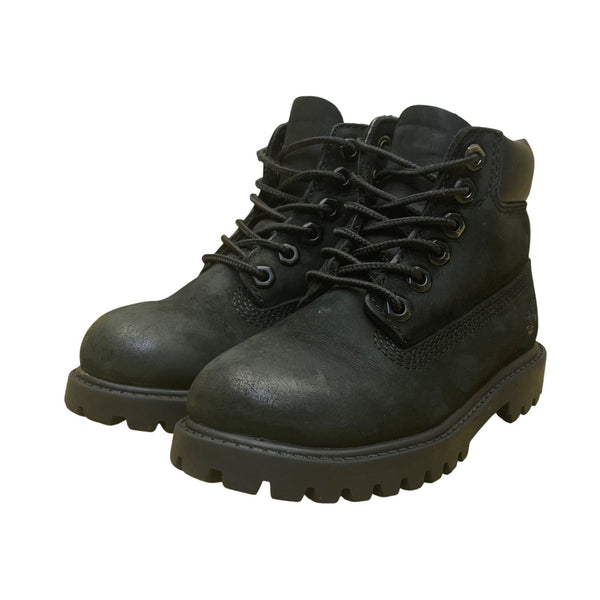 Timberland Kids Black Nubuck Primaloft Waterproof Premium Boots Size 9