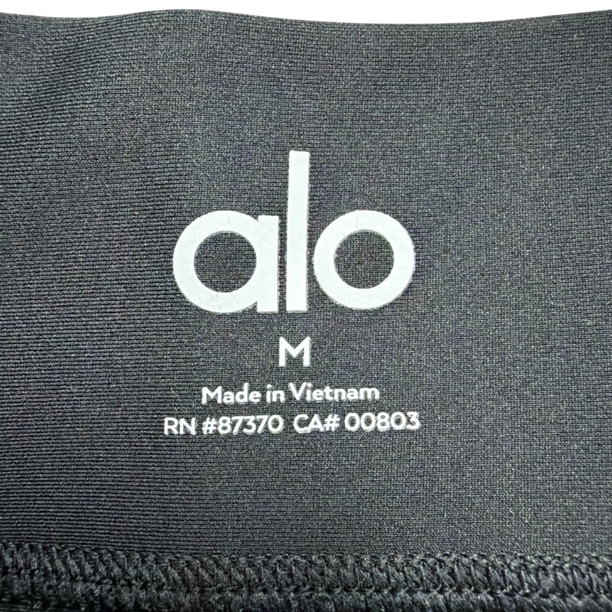 Alo Women Black Nylon/Spandex High-Waist Full-Length Sculpt Leggings Size M