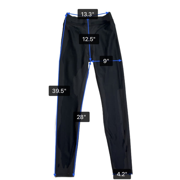 Alo Women Black Nylon/Spandex High-Waist Full-Length Sculpt Leggings Size M