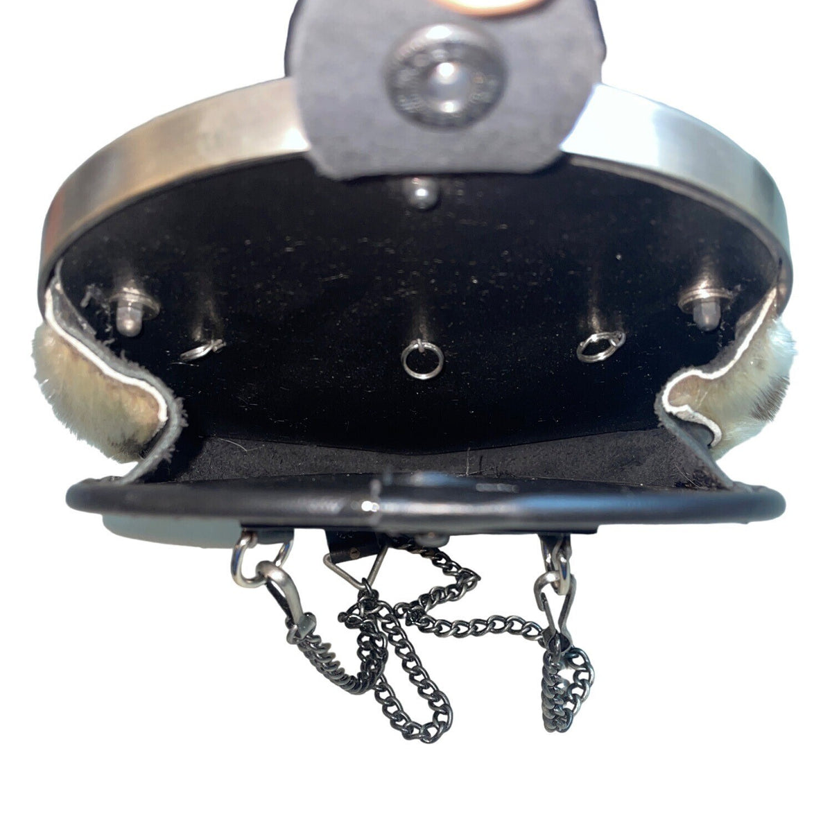 Scottish Sporran Bag With Celtic Knot Design Real Fur Chain Strap