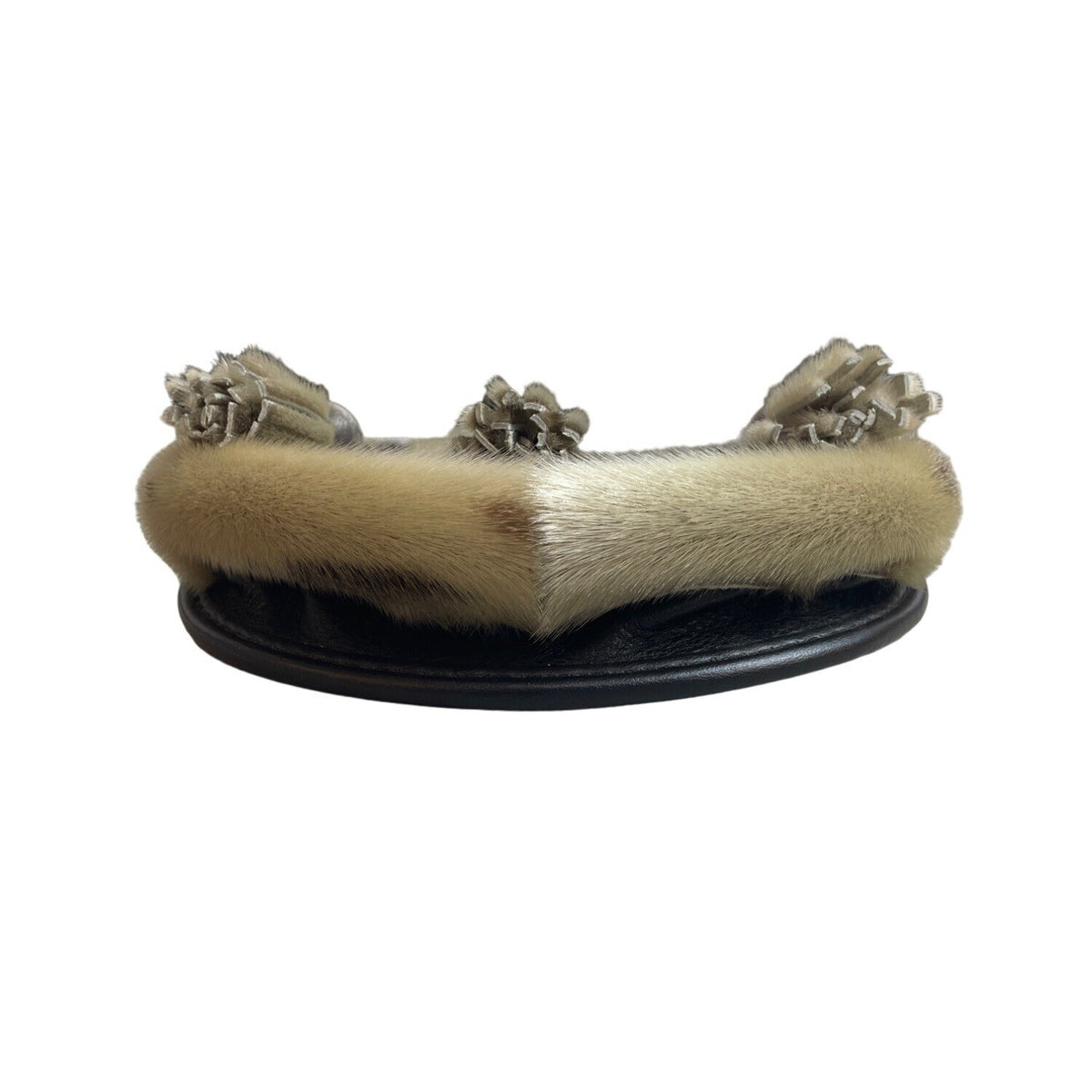 Scottish Sporran Bag With Celtic Knot Design Real Fur Chain Strap