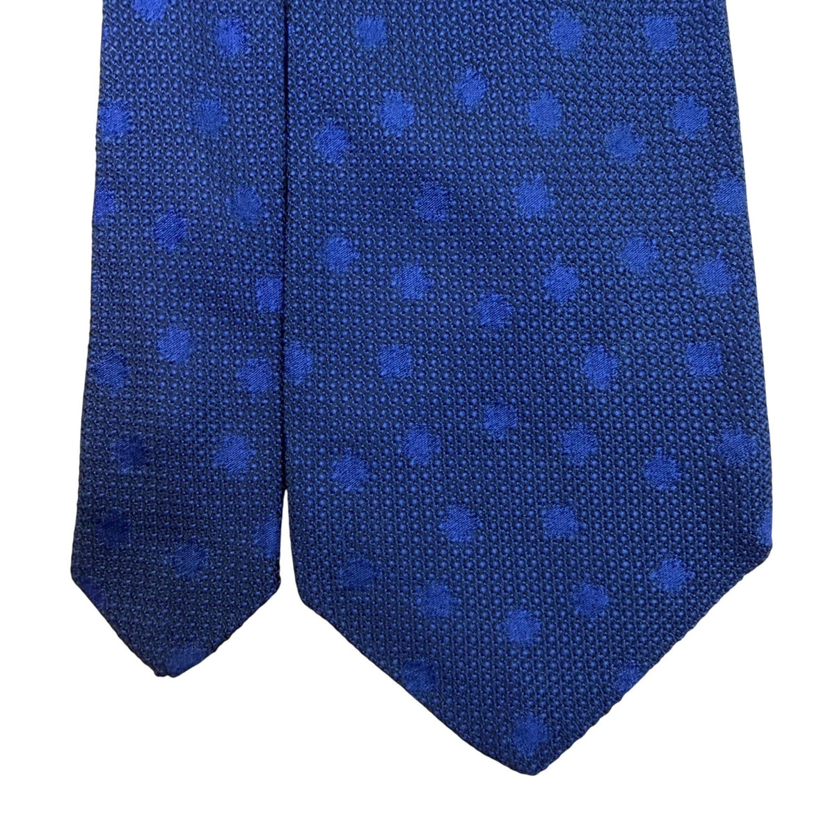 Robert Talbott Mens Navy Silk Polka Dot Necktie Classic Design 59"/3.25" Long Ti