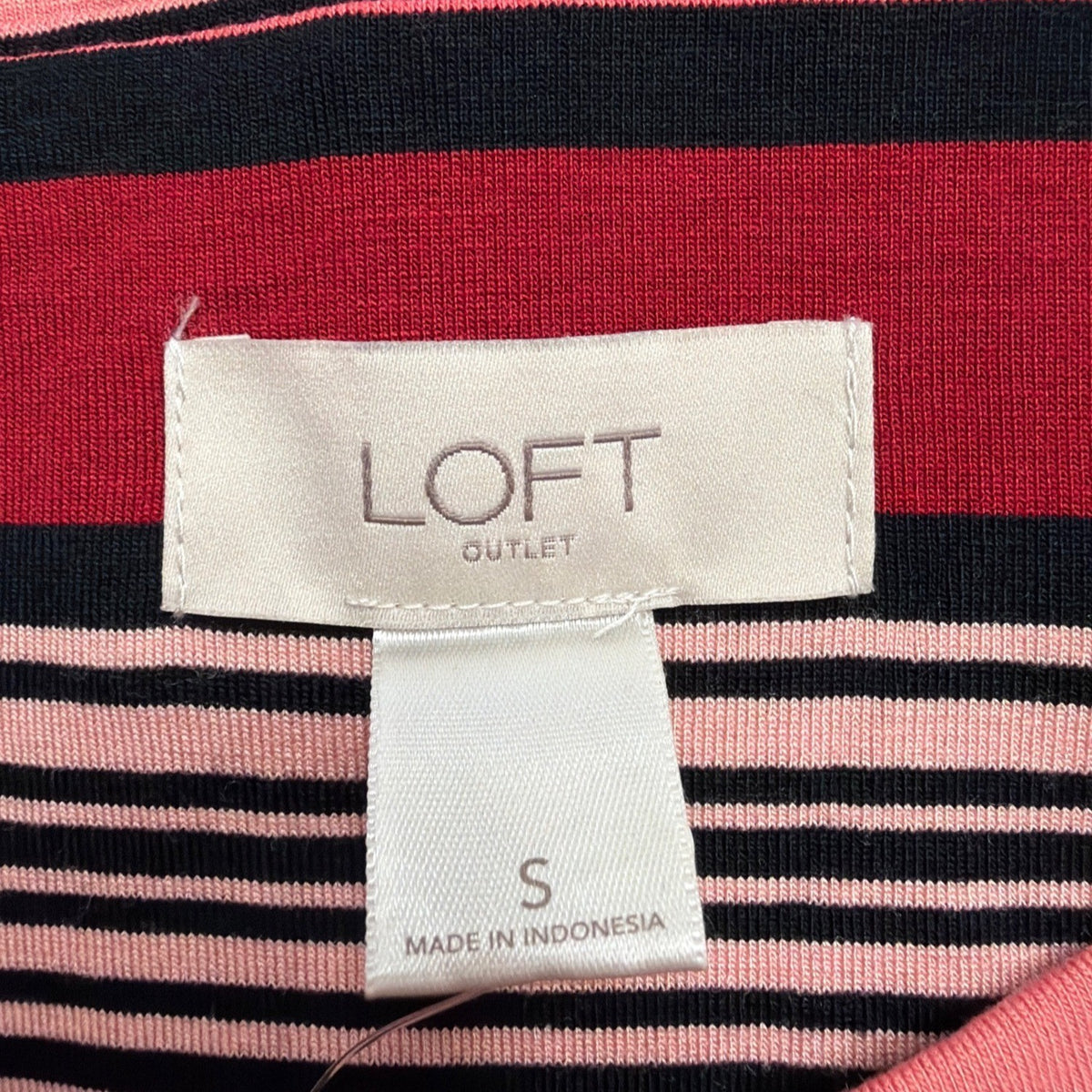 Loft Womens Multicolor Rayon Pencil Skirt Striped Stretch Size Small S New