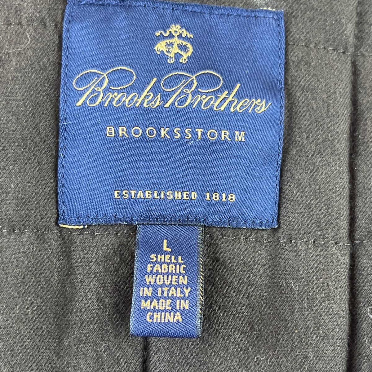 Brooks Brothers Style Gray Plaid Mens Wool Jacket With Quilted Lining Size L