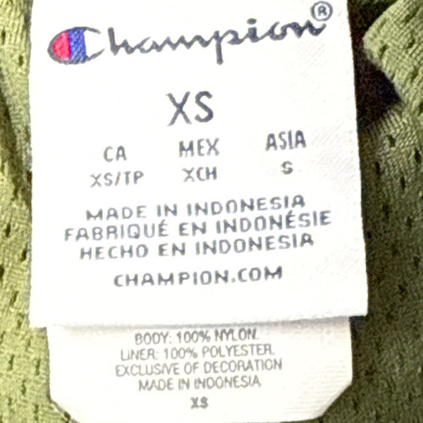 Champion Womens Shorts Olive Green Lightweight Elastic Waist Pocket Sz XS