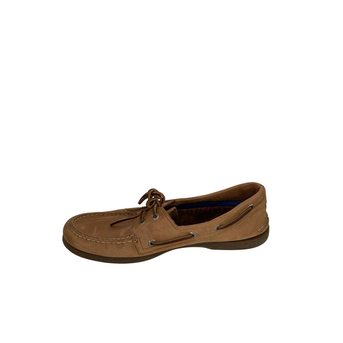 Sperry Mens Tan Leather Boat Shoes Size 10M Made In Indonesia