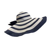 Vineyard Vines Kentucky Derby Wide Brim Navy & White Striped Sun Hat - New