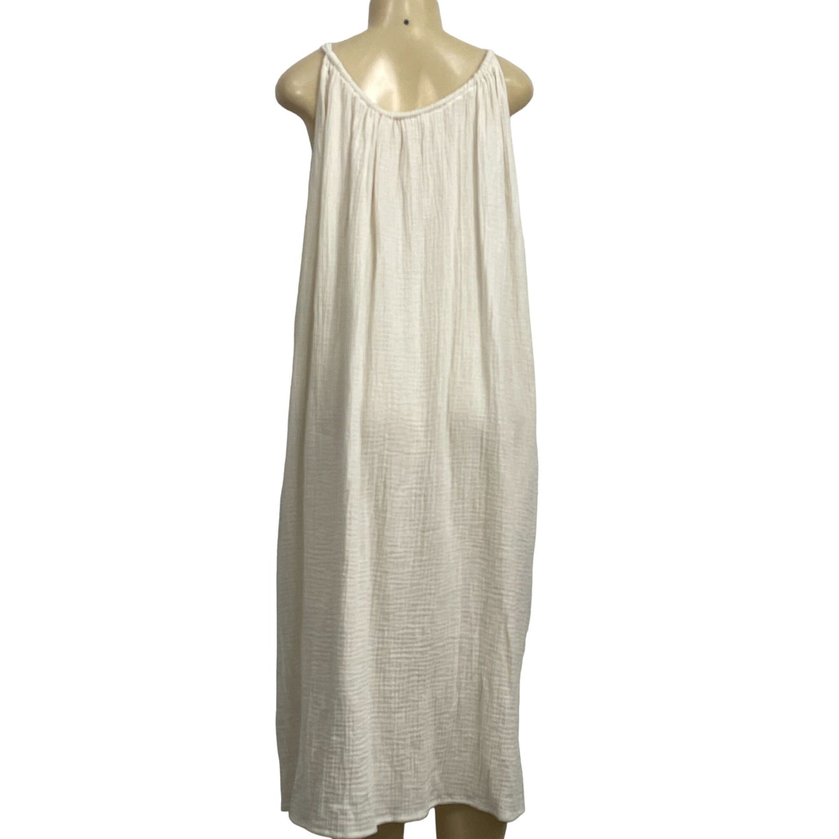 Kona Sol Women's A-line Tie in the Back Boho Cream Size L/XL