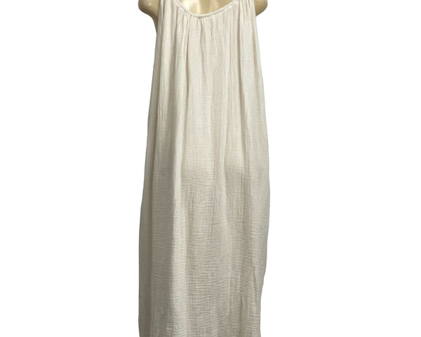 Kona Sol Women's A-line Tie in the Back Boho Cream Size L/XL