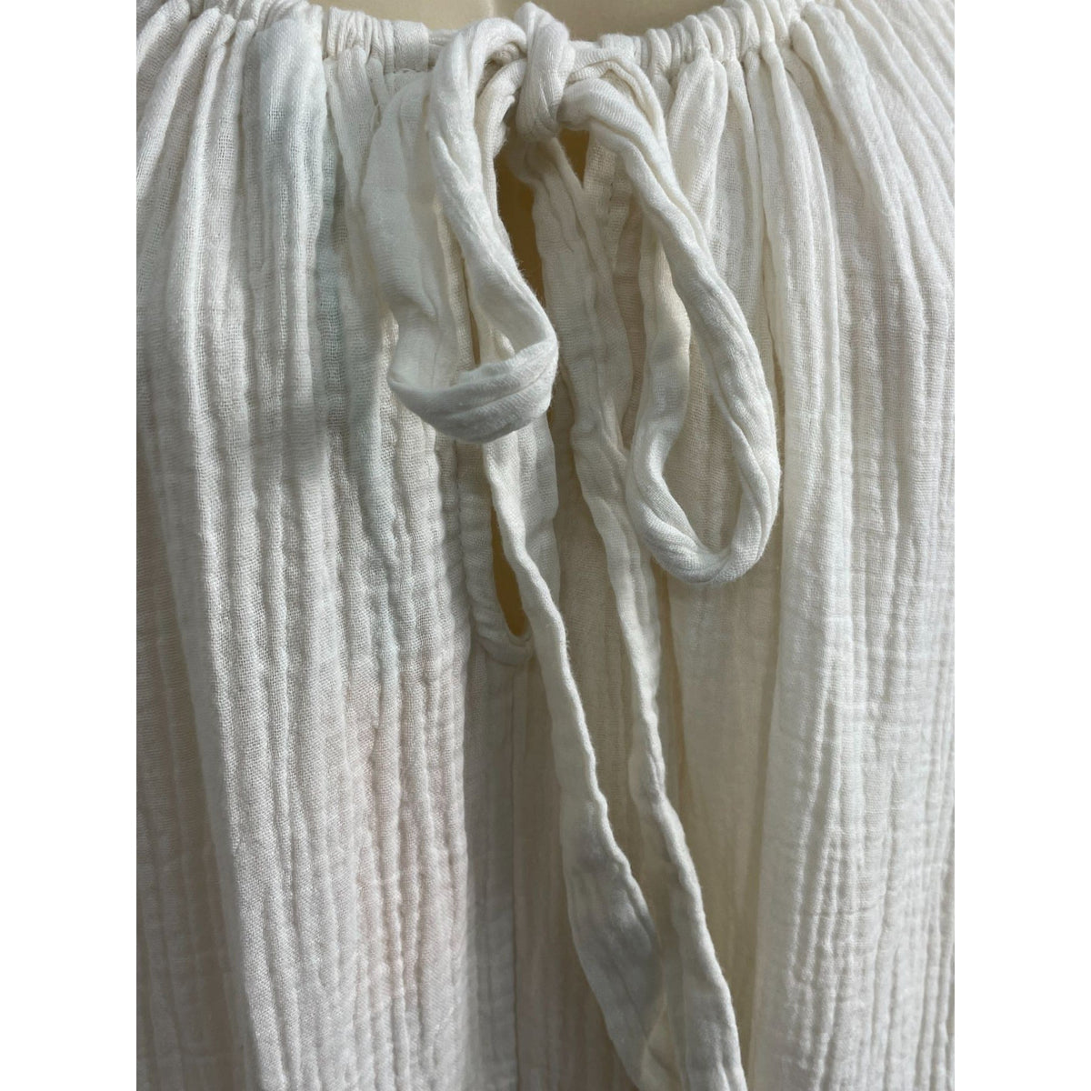 Kona Sol Women's A-line Tie in the Back Boho Cream Size L/XL
