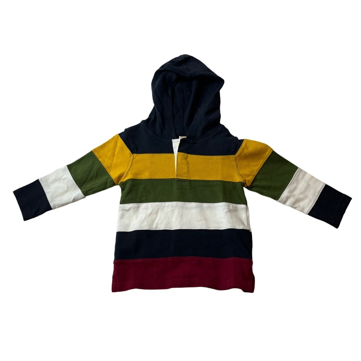 Gymboree Youth Boy's Black Henley Hoodie Sz 3T - NWT