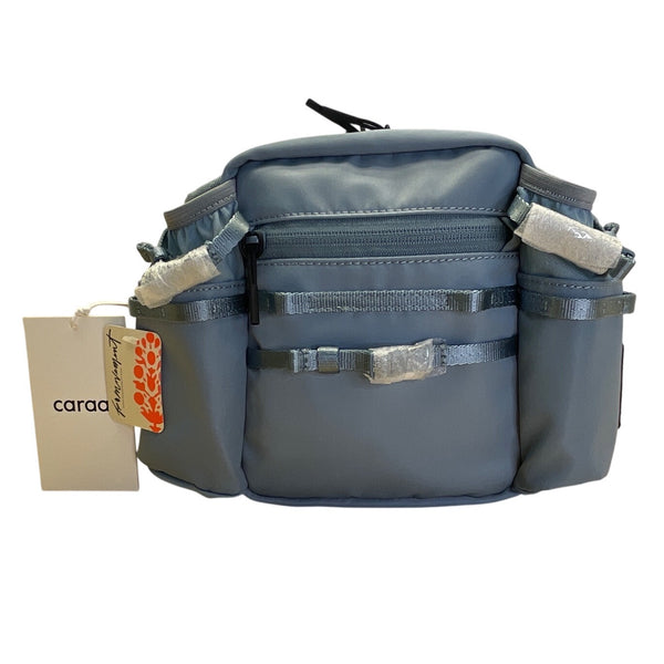 Caraa Sport Light Blue Nylon Multi-Pocket Adjustable Strap Utility Belt Bag - New