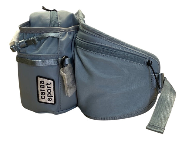 Caraa Sport Light Blue Nylon Multi-Pocket Adjustable Strap Utility Belt Bag - New