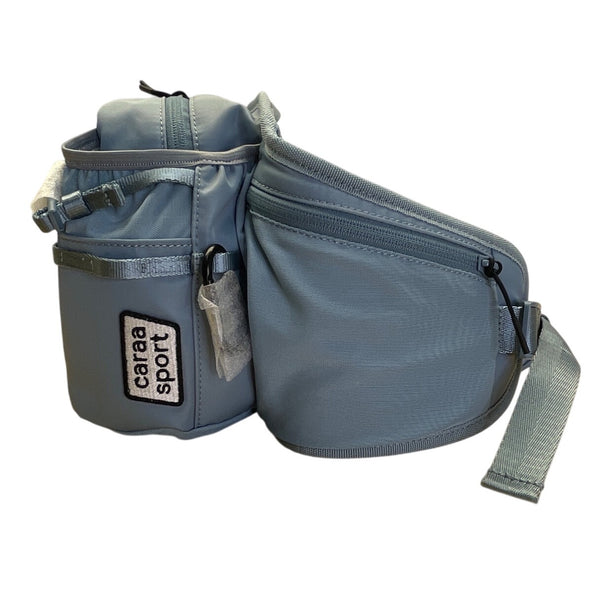 Caraa Sport Light Blue Nylon Multi-Pocket Adjustable Strap Utility Belt Bag - New