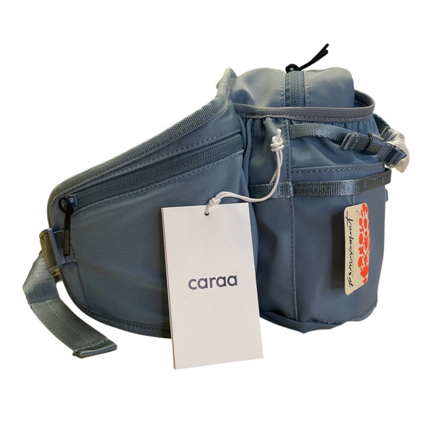 Caraa Sport Light Blue Nylon Multi-Pocket Adjustable Strap Utility Belt Bag - New