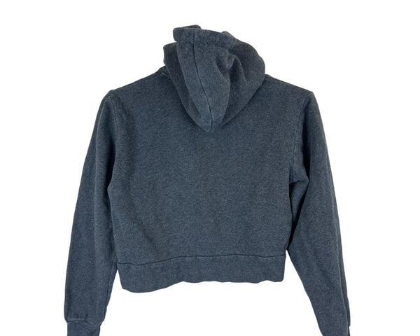 J. Galt Womens Gray Cotton-Blend Zip-Up Hoodie With Pockets Size Unknown