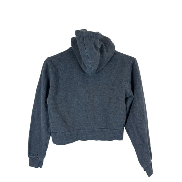 J. Galt Womens Gray Cotton-Blend Zip-Up Hoodie With Pockets Size Unknown