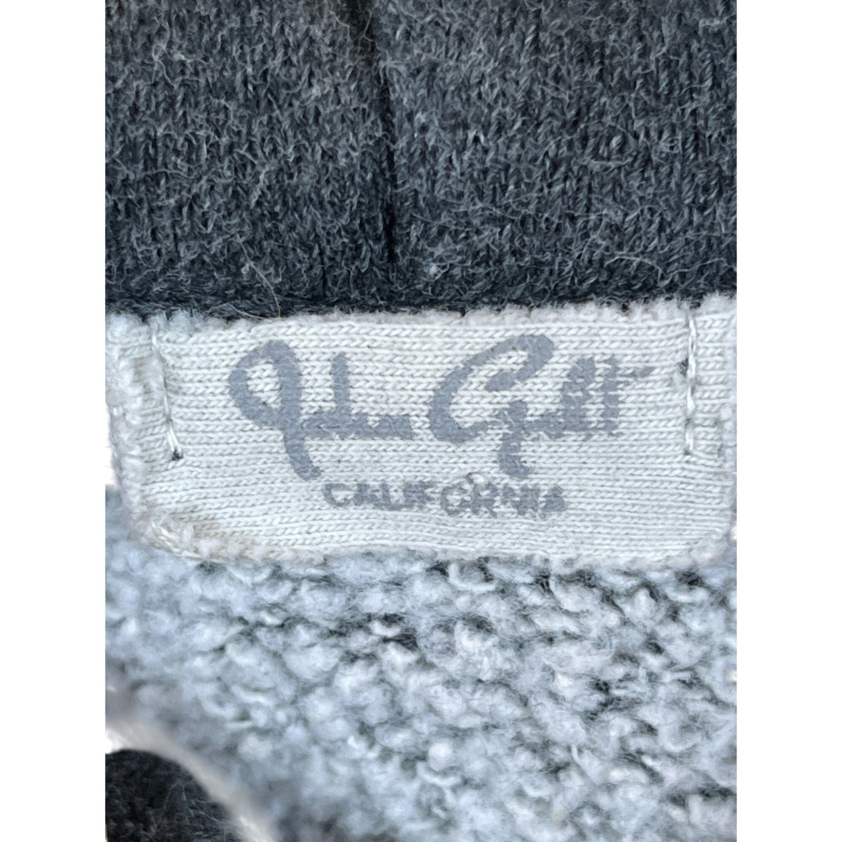 J. Galt Womens Gray Cotton-Blend Zip-Up Hoodie With Pockets Size Unknown