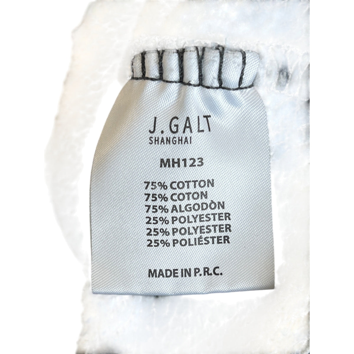 J. Galt Womens Gray Cotton-Blend Zip-Up Hoodie With Pockets Size Unknown