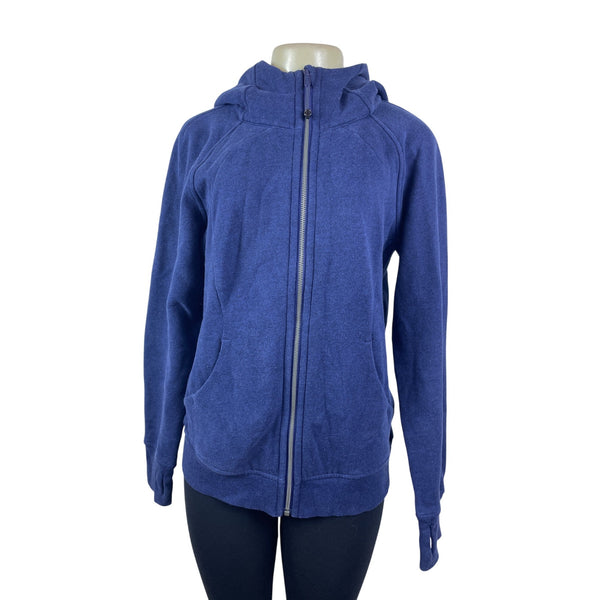 Lululemon Blue Full-Zip Hoodie With Pockets & Thumbholes Women’s