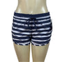 Columbia Women's Omni Shade Regular Fit Striped Navy & White Shorts Size S