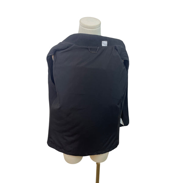 Chico’s Women's Black Quilted Zip Up Vest With Side Pockets Size 0/ Us 4