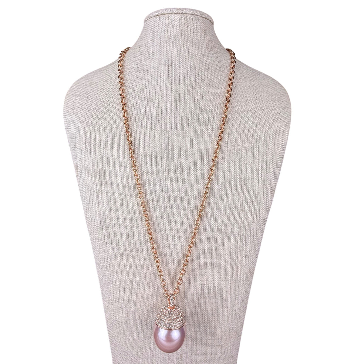 Isaac Mizrahi Live Women's Rose Gold Tone Chain Necklace With Interchangeable Pendants