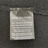 Kobi Halperin Womens Black Open Front Cardigan With Feather Trim Sleeves Size L