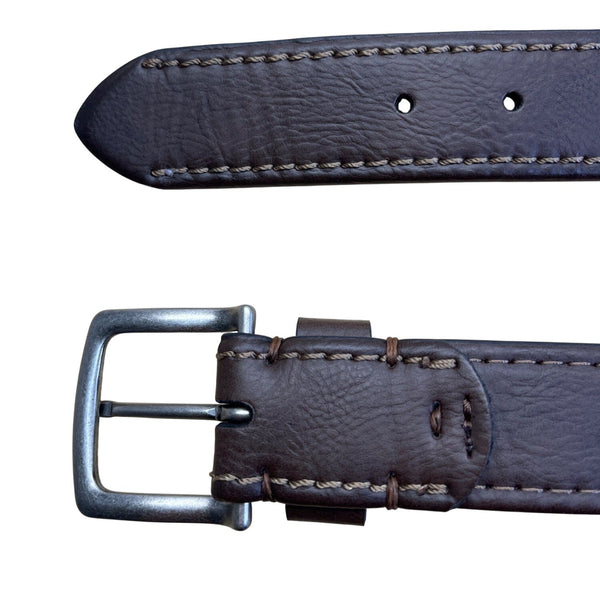 Mens Levis Brown Synthetic Leather Belt With Metal Buckle Size L 38-40