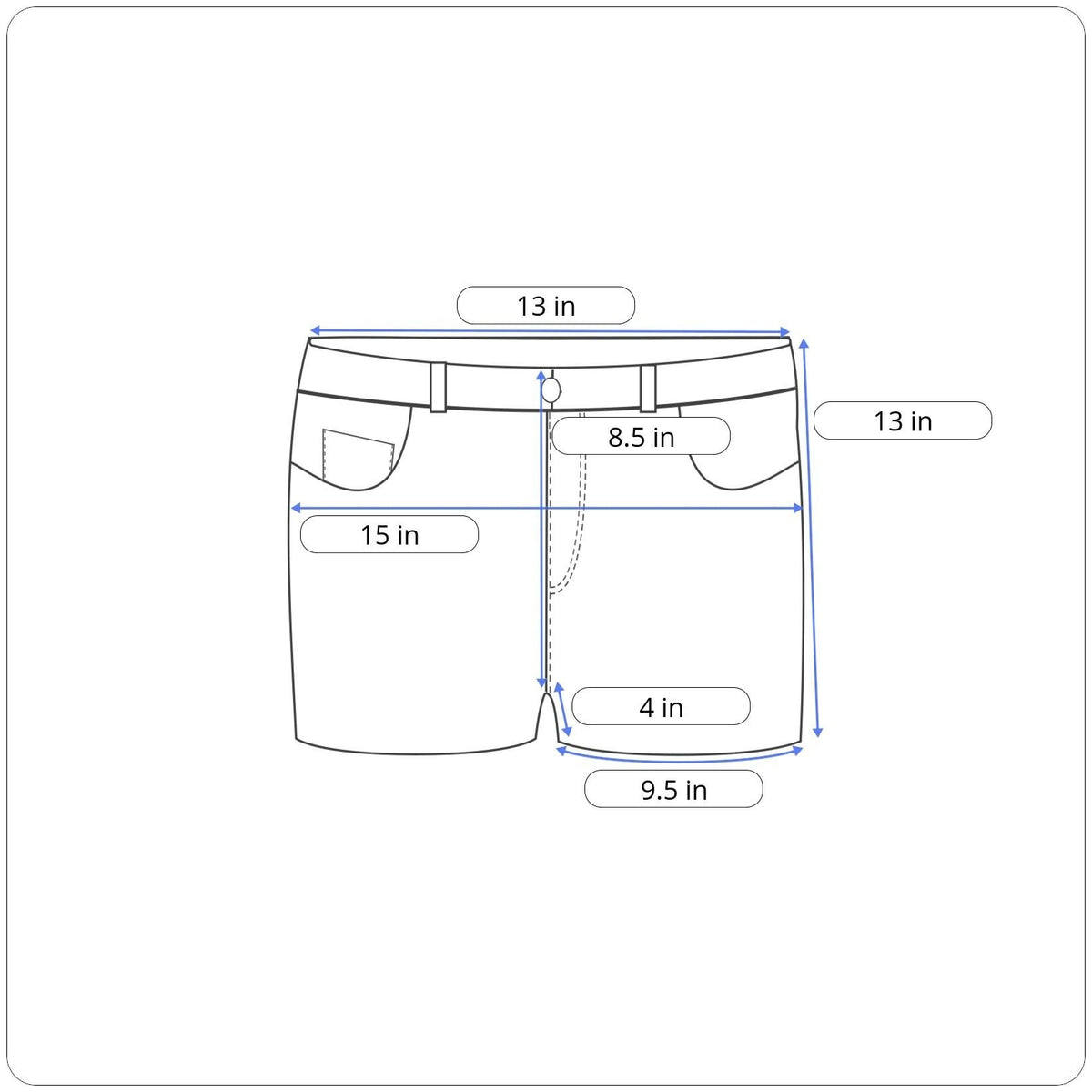 Levis Women's Denim Shorts Rolled Hem Mid Rise Medium Wash Blue Size 2