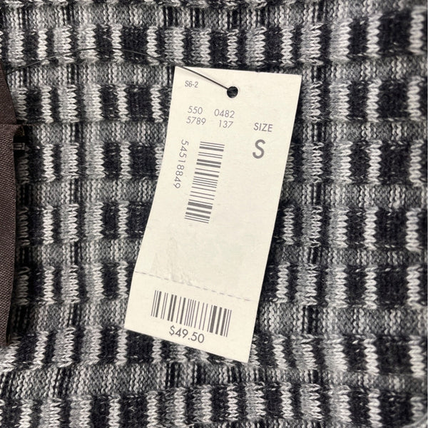 The Limited Black & White  Knit Long Sleeve Scoop Neck Sweater Size S - New