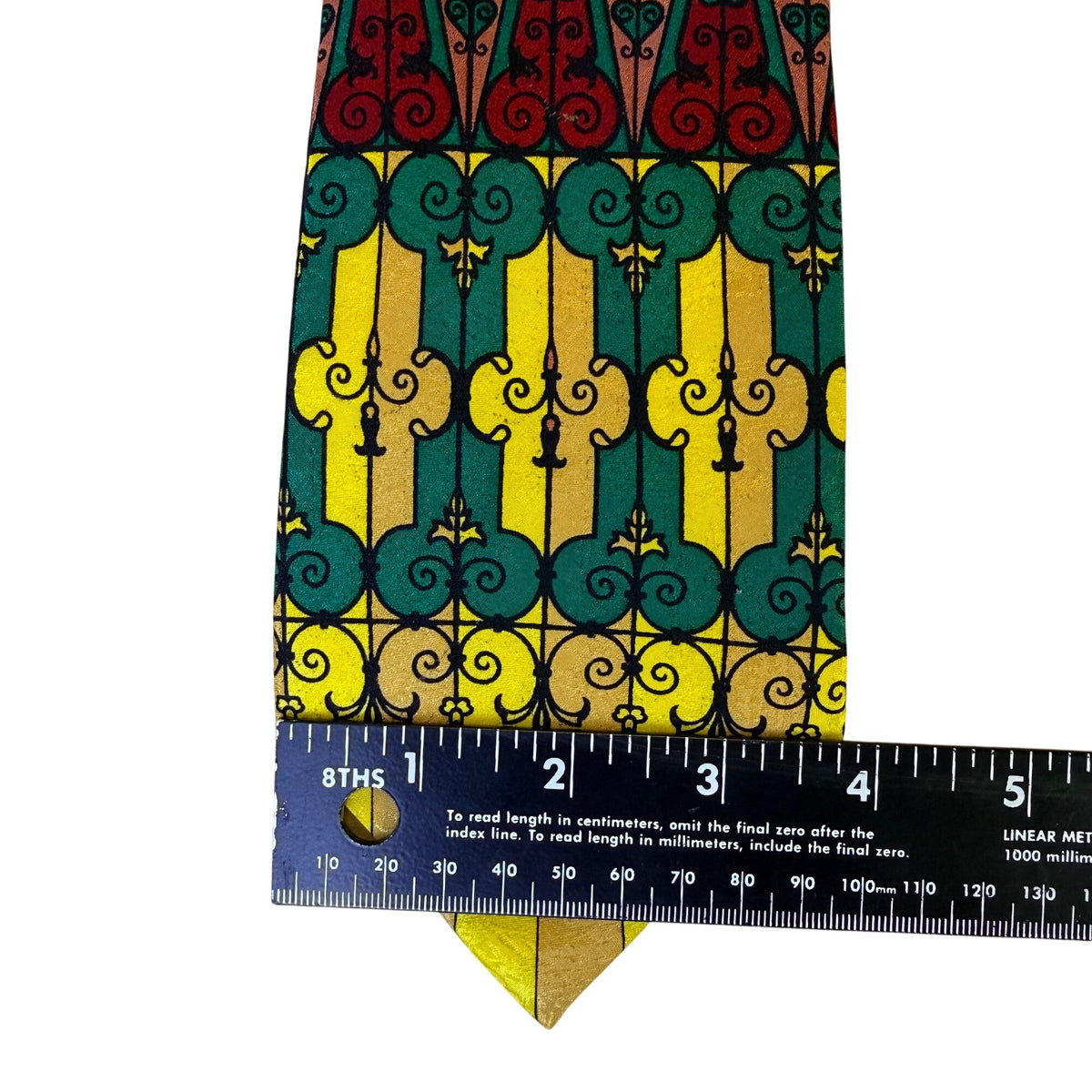 Rush Limbaugh No Baudaries Collections Yellow/Teal Silk Tie Vibrant Design