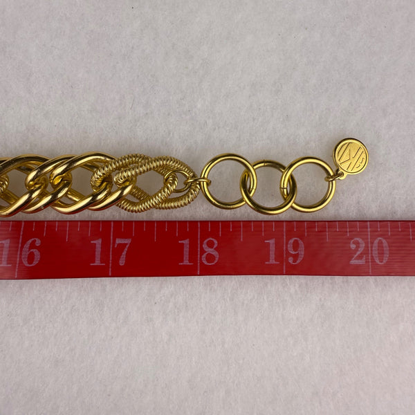 Vintage  Gold Tone Chunky Statement Necklace For Women