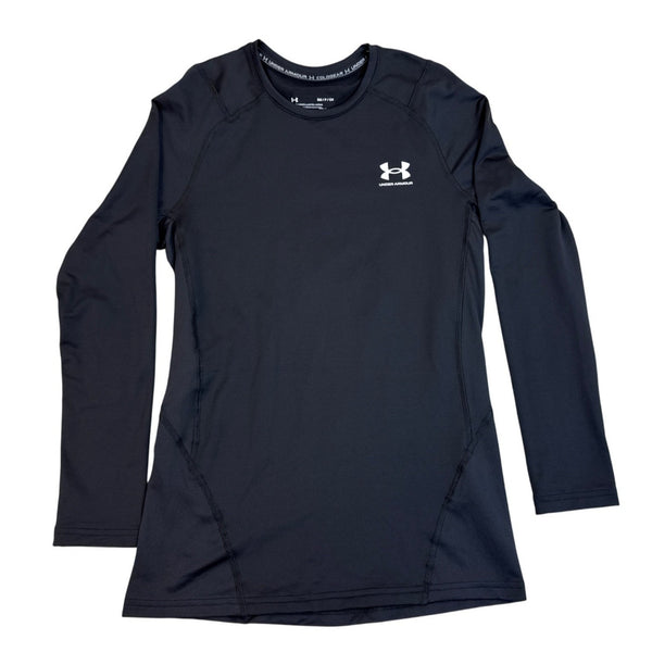 Under Armour Mens ColdGear Fitted Long Sleeve Crew Shirt Black  Sz  SM - New
