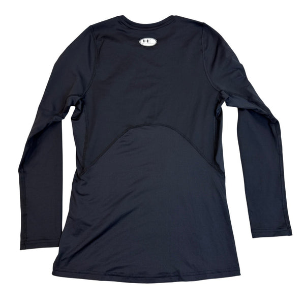 Under Armour Mens ColdGear Fitted Long Sleeve Crew Shirt Black  Sz  SM - New
