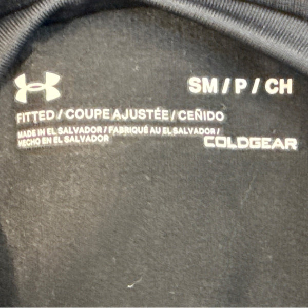 Under Armour Mens ColdGear Fitted Long Sleeve Crew Shirt Black  Sz  SM - New