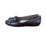 Brooks Brothers Womens Wine Red Leather Flats Size 10