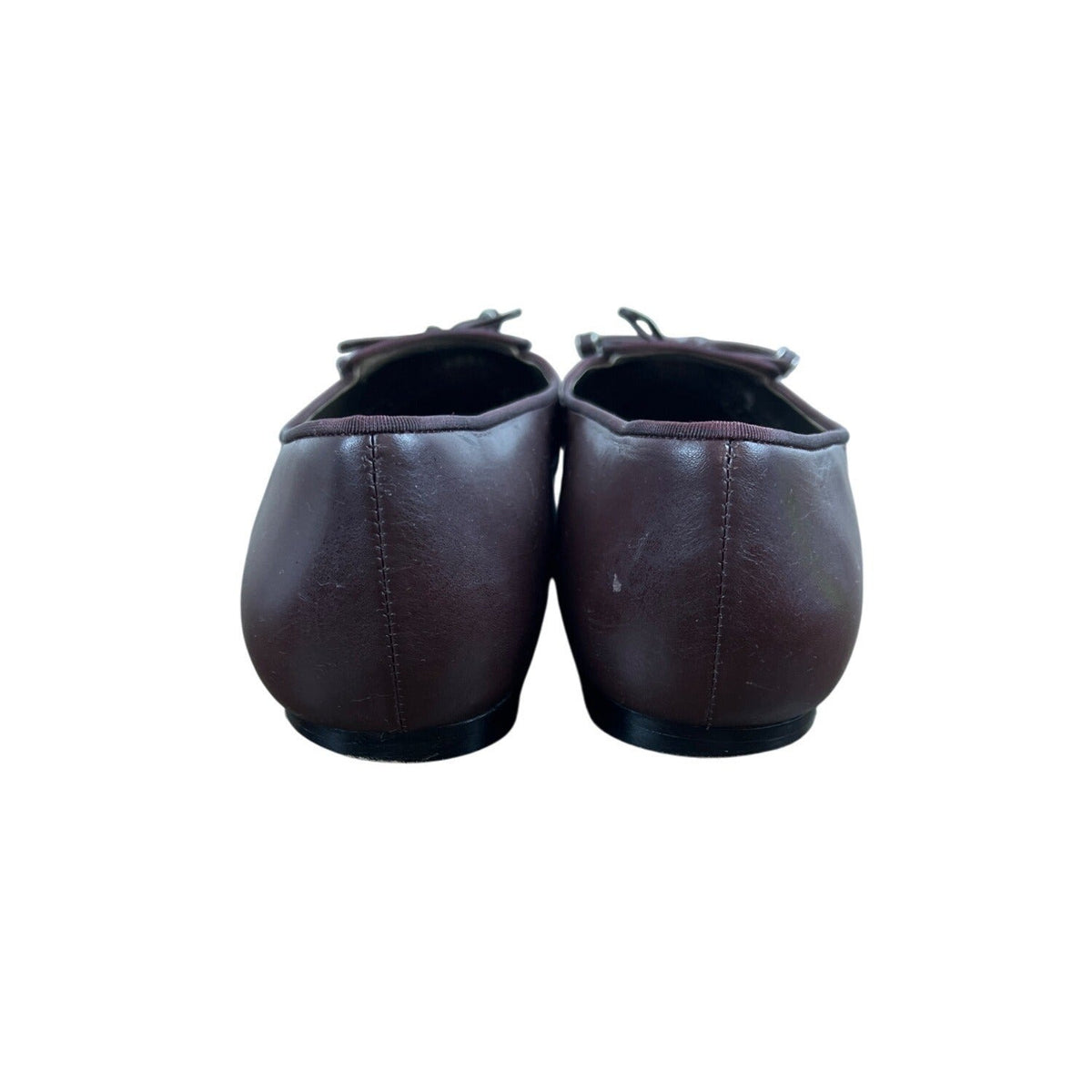 Brooks Brothers Womens Wine Red Leather Flats Size 10
