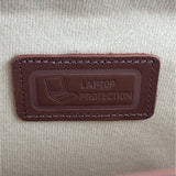 Mcklein Brown Leather Adjustable Strap & Push Lock Closures Messenger Bag Sz L