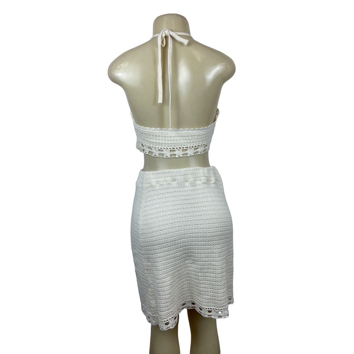 American Eagle Women's White Summer Shirt and Skirt Set