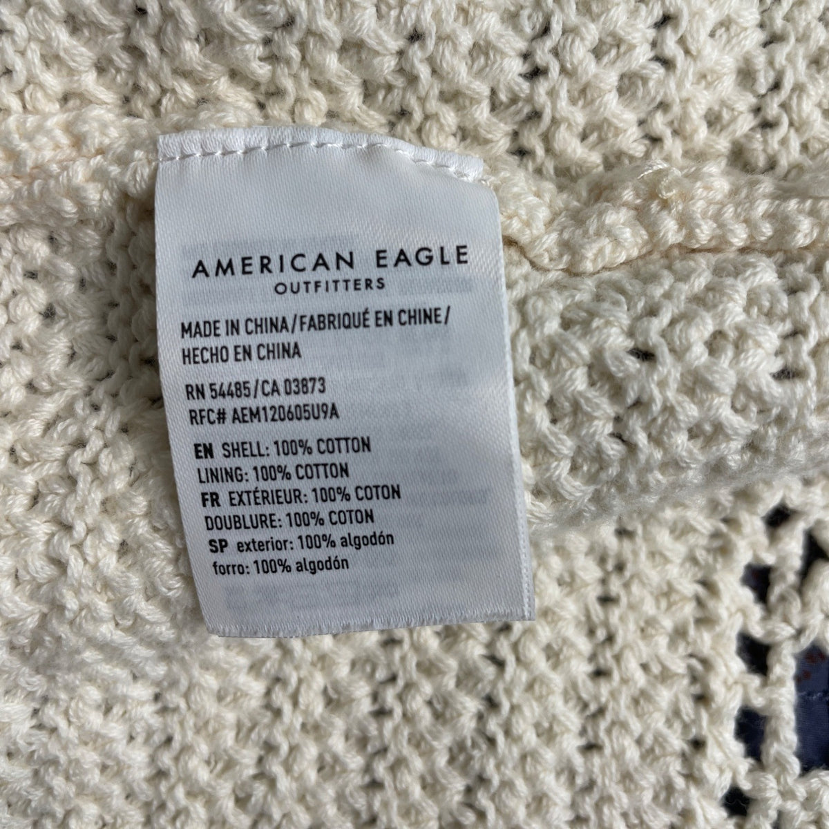 American Eagle Women's White Summer Shirt and Skirt Set