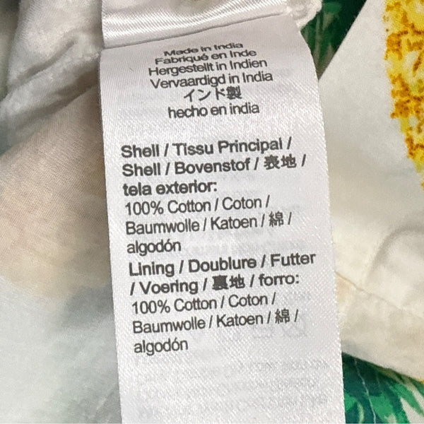 J.Crew Pineapple Print Sundress With Spaghetti Straps & Elastic Waist Size 4