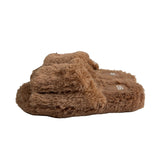 BP Women's Brown Faux Fur Slippers Sz 9-10 - NWOB