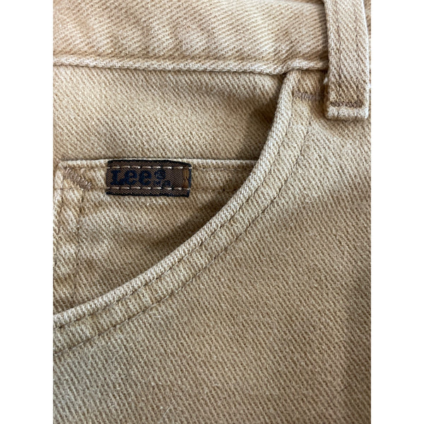 Levis Women's High-Waisted Frayed Hem Denim Shorts Tan Size 10