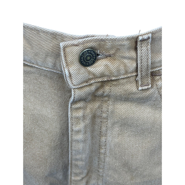 Levis Women's High-Waisted Frayed Hem Denim Shorts Tan Size 10