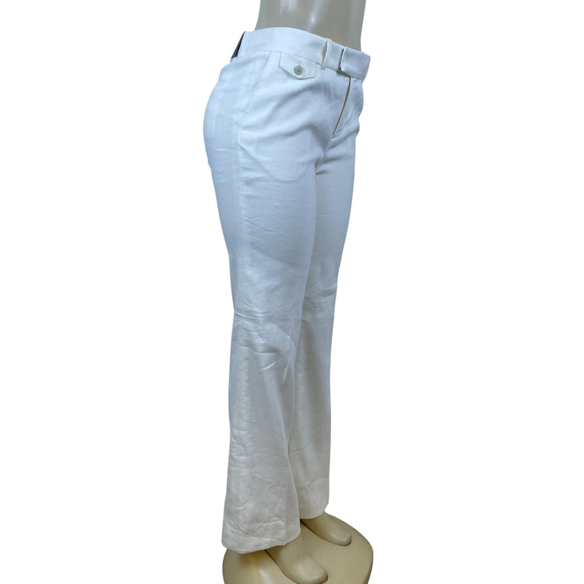 Club Monaco Women’s White Wide-Leg Pants Size 6 Soft Lightweight - New