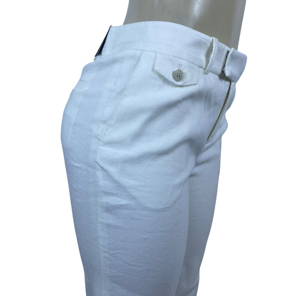 Club Monaco Women’s White Wide-Leg Pants Size 6 Soft Lightweight - New