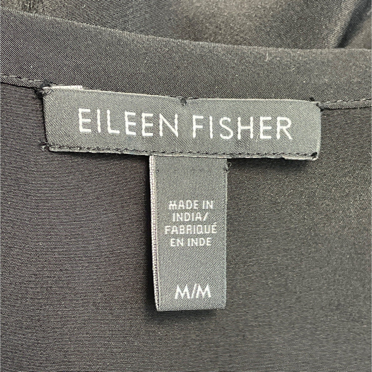 Eileen fisher Women's black and brown Sequins Shirt Sz M