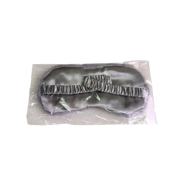 Faux Fur Gray Sleep Mask Satin-Lined For Women Soft Comfortable Elastic Band New