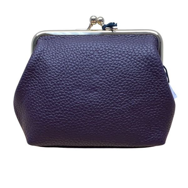 Dooney & Bourke Plum Wine Pebbled Leather Coin Purse - New